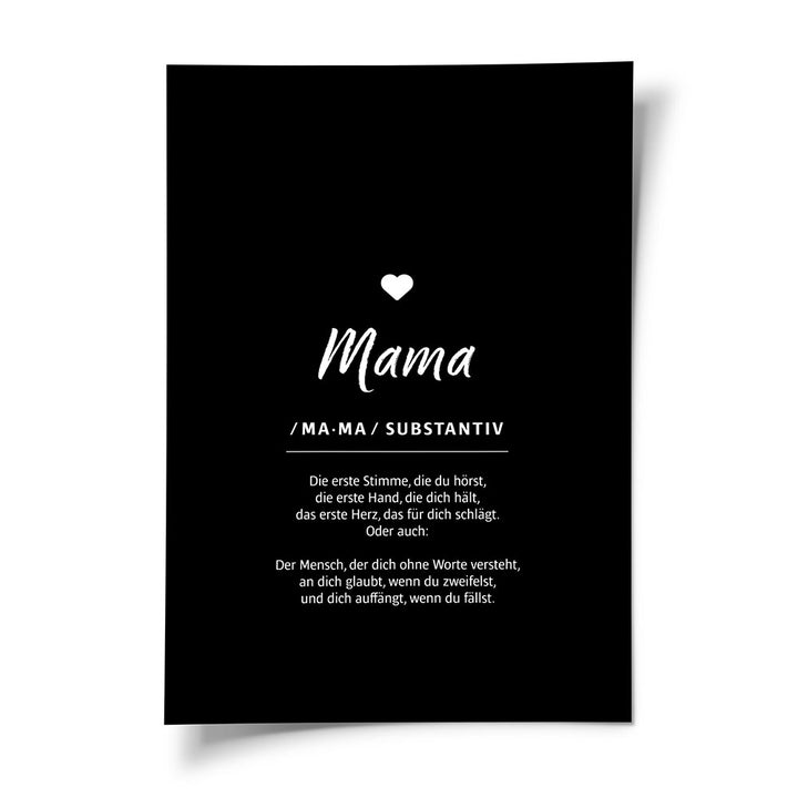 Poster Mama Definition Geschenk