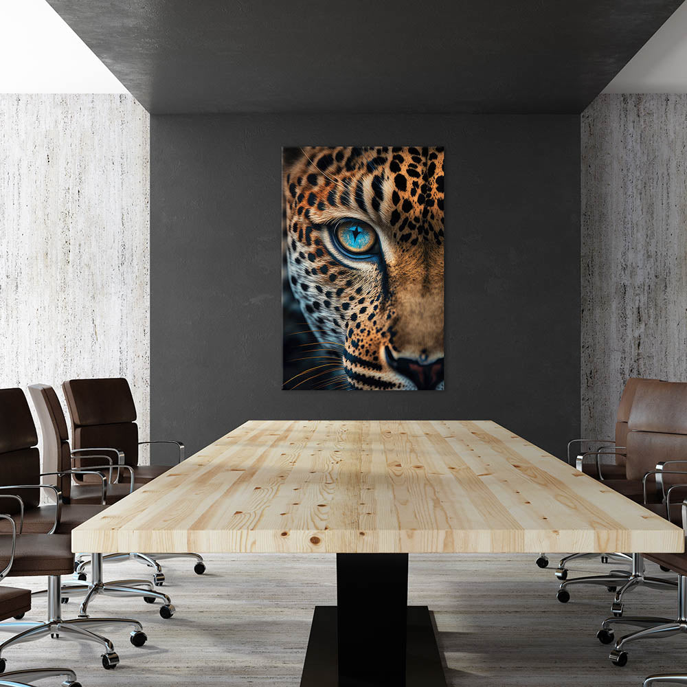 Wandbild Tier Portrait Leopard