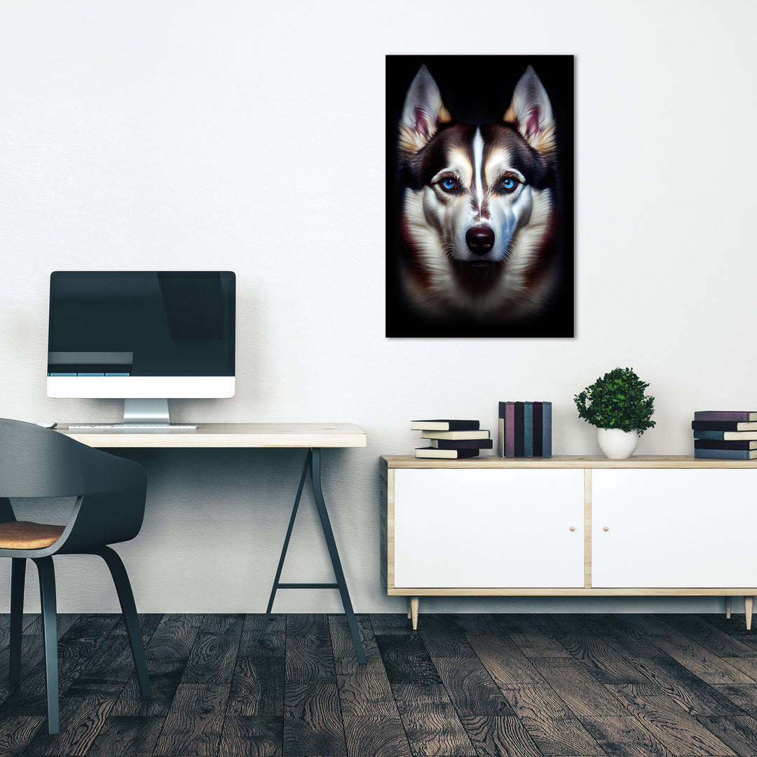 Leinwand Husky Hundebild