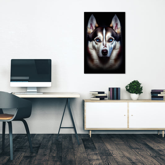 Leinwand Husky Hundebild