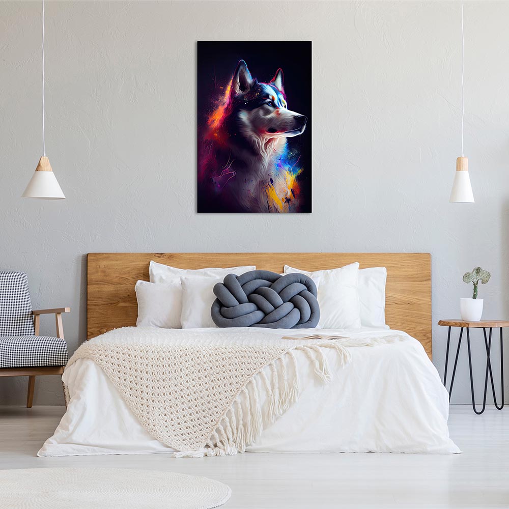 Leinwand Bild Husky Hund